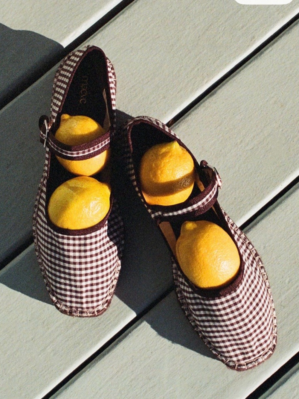 Maeve Mary Jane Shoes in Brown Gingham